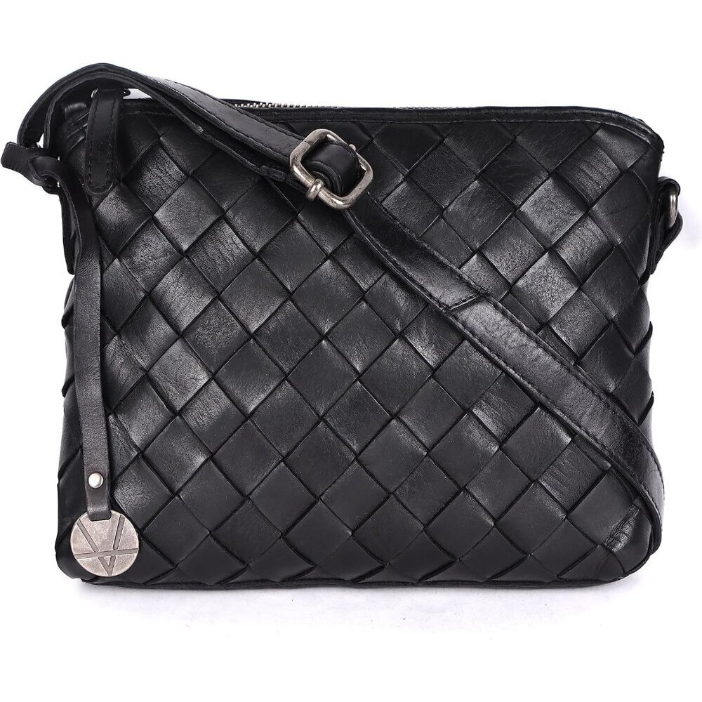 Leather Crossbody Bag Women Casual Office Slim Adjustable Strap